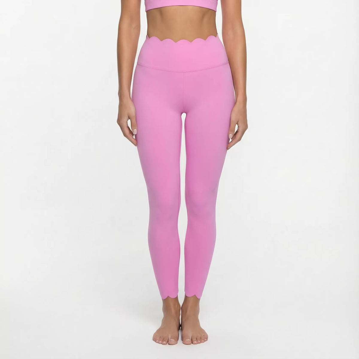 Black High Elasticity Square Neck Long Sleeve Compression Yoga Leggings for Fitness and Workouts