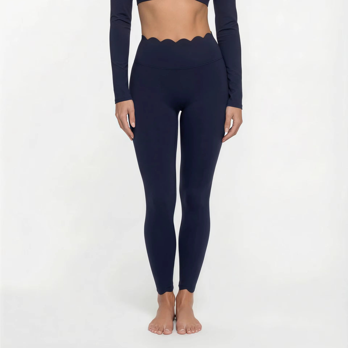 Lace Trimmed Short Sleeve Yoga Top and Leggings Set for Women - Breathable Pilates Fitness Activewear