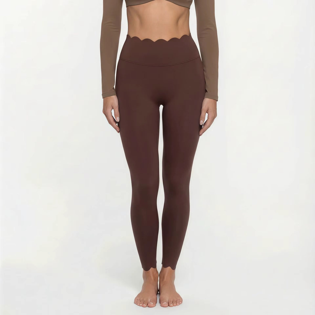 Lace Trimmed Short Sleeve Yoga Top and Leggings Set for Women - Breathable Pilates Fitness Activewear