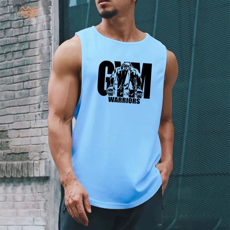 Men's Summer Mesh Quick-Dry Gym Tank Top - Casual Moisture-Wicking Bodybuilding Sleeveless Shirt for Workouts