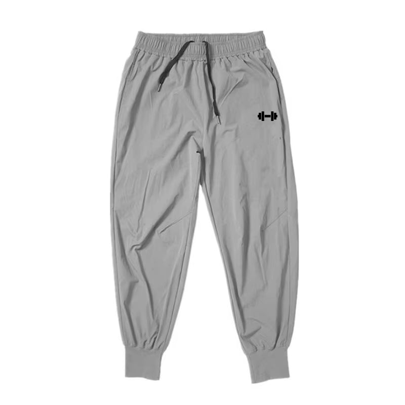 Men's Ultra-Thin Quick-Dry Gym Training Pants with Elastic High Waist