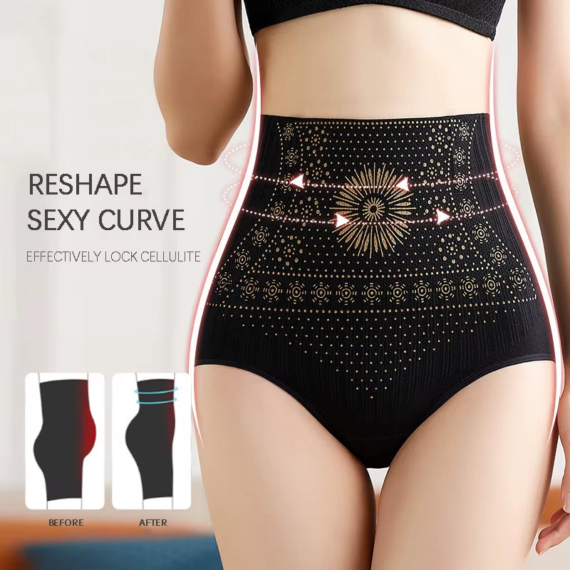 Seamless High Waist Postpartum Panties Women'S Abdomen Hip Lift Briefs Body Shaping Pants plus Size Breathable Underwear